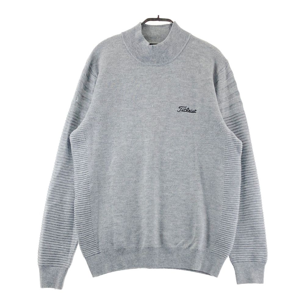 サイズ：M TITLEIST タイトリスト ハイネック ニットセーター ウール混