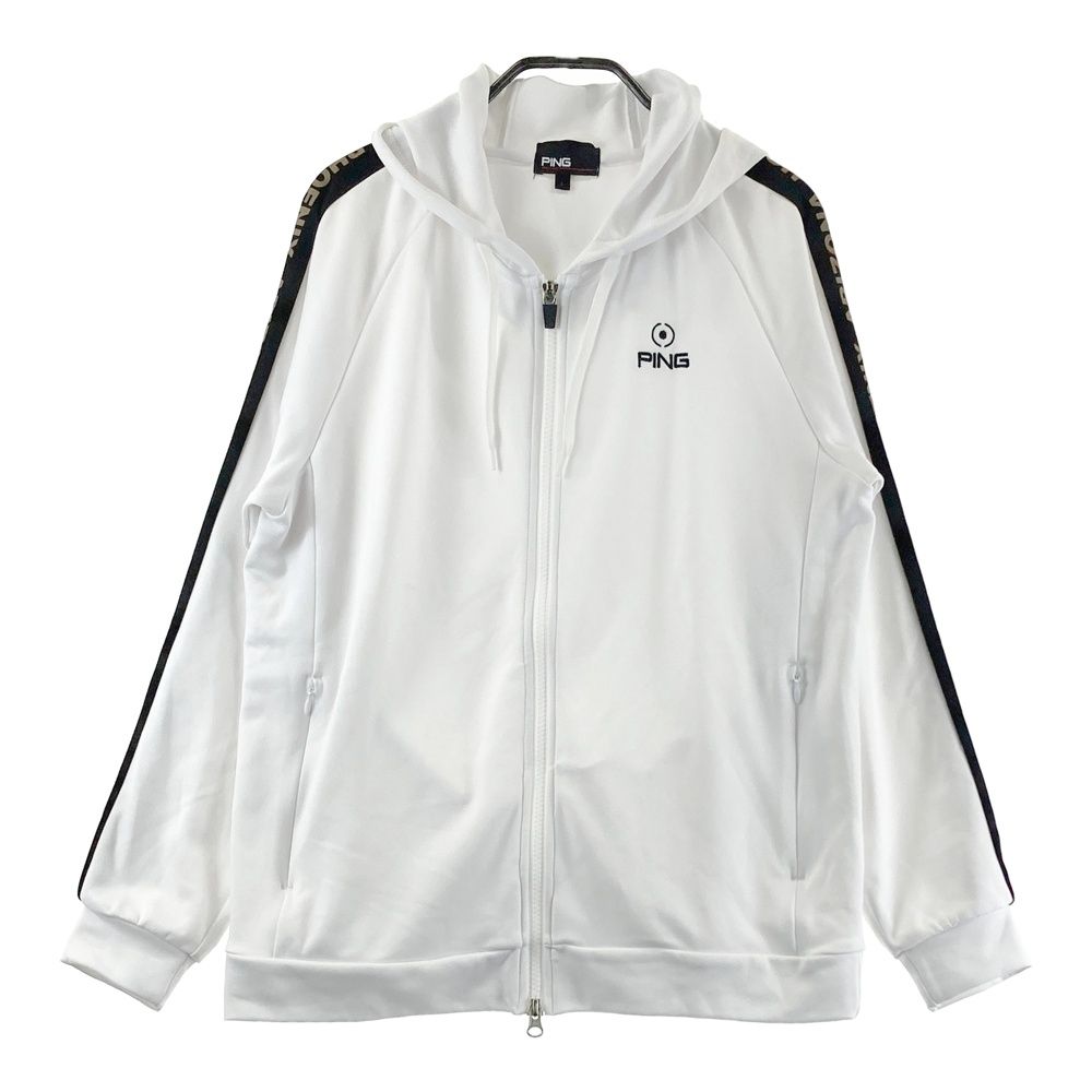 PING フード付きホワイトジャケット サイズ：L PING ピン フード付 ジップジャケット ホワイト系
