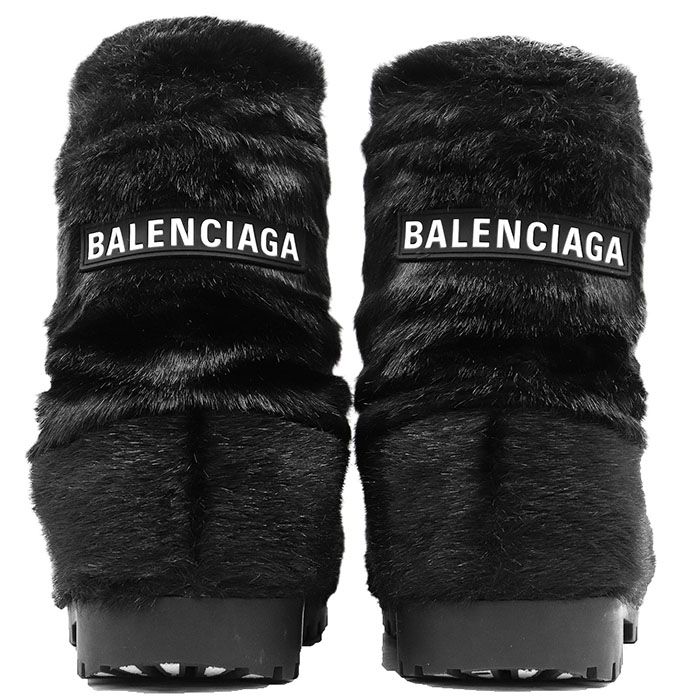 確実正規品 美品 バレンシアガ アラスカ ファーブーツ size42 確実正規