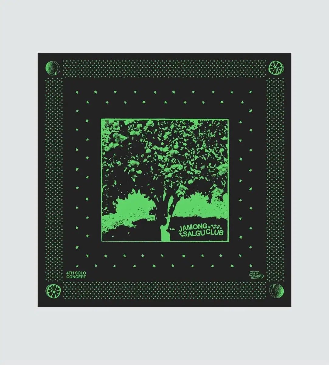 ハンロロ ザクロアプリコットクラブ 4 TH ソロ コンサート バンダナ