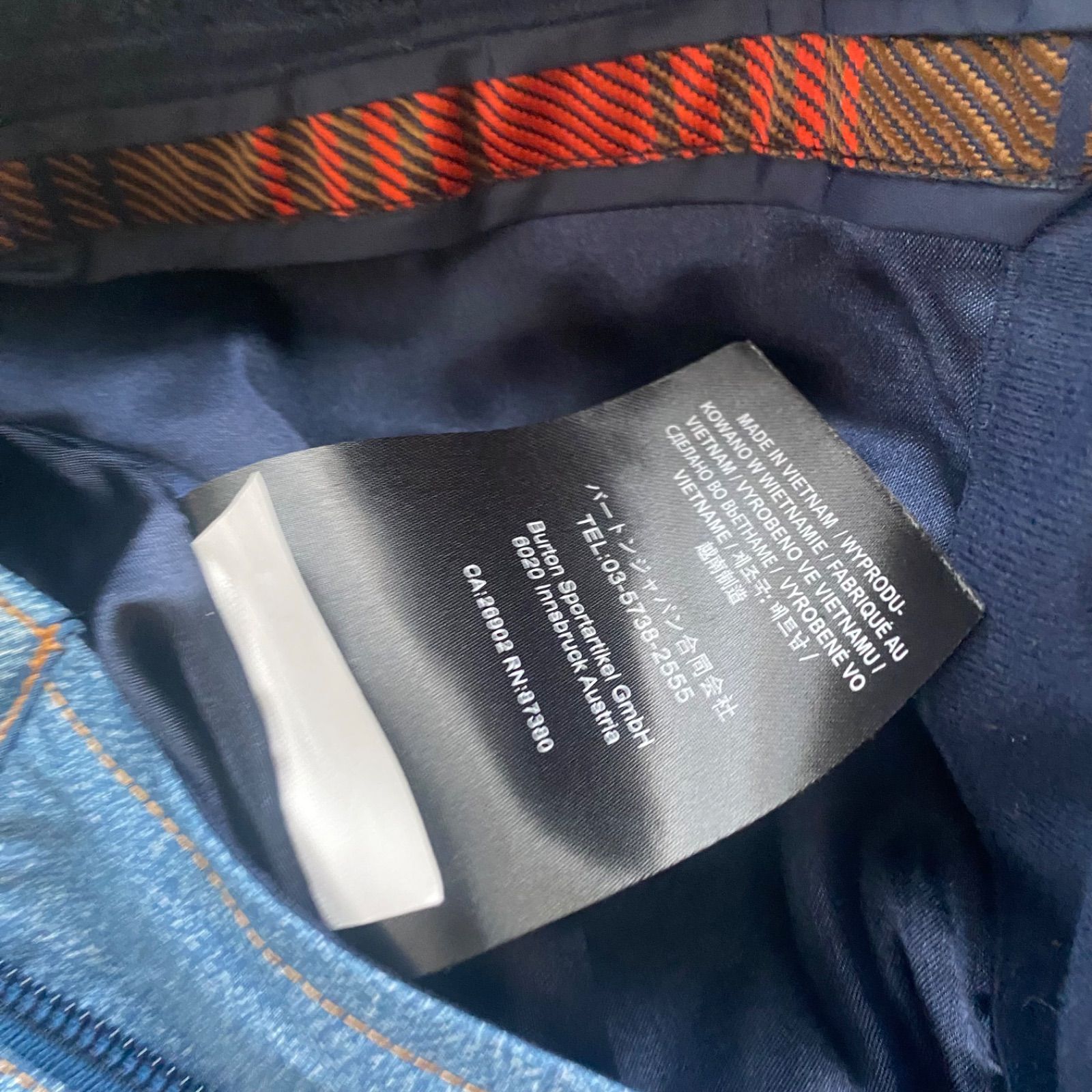 未使用級！BURTON バートン GORE-TEX スノーボードパンツ デニム柄