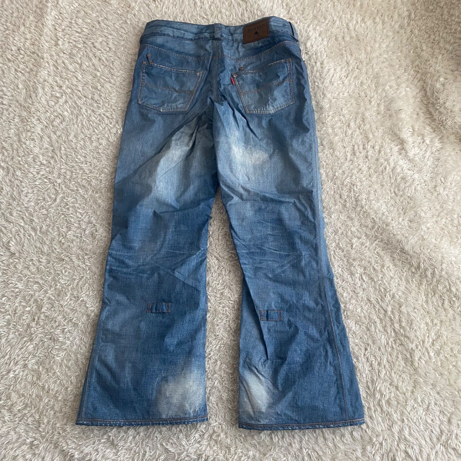 未使用級！BURTON バートン GORE-TEX スノーボードパンツ デニム柄