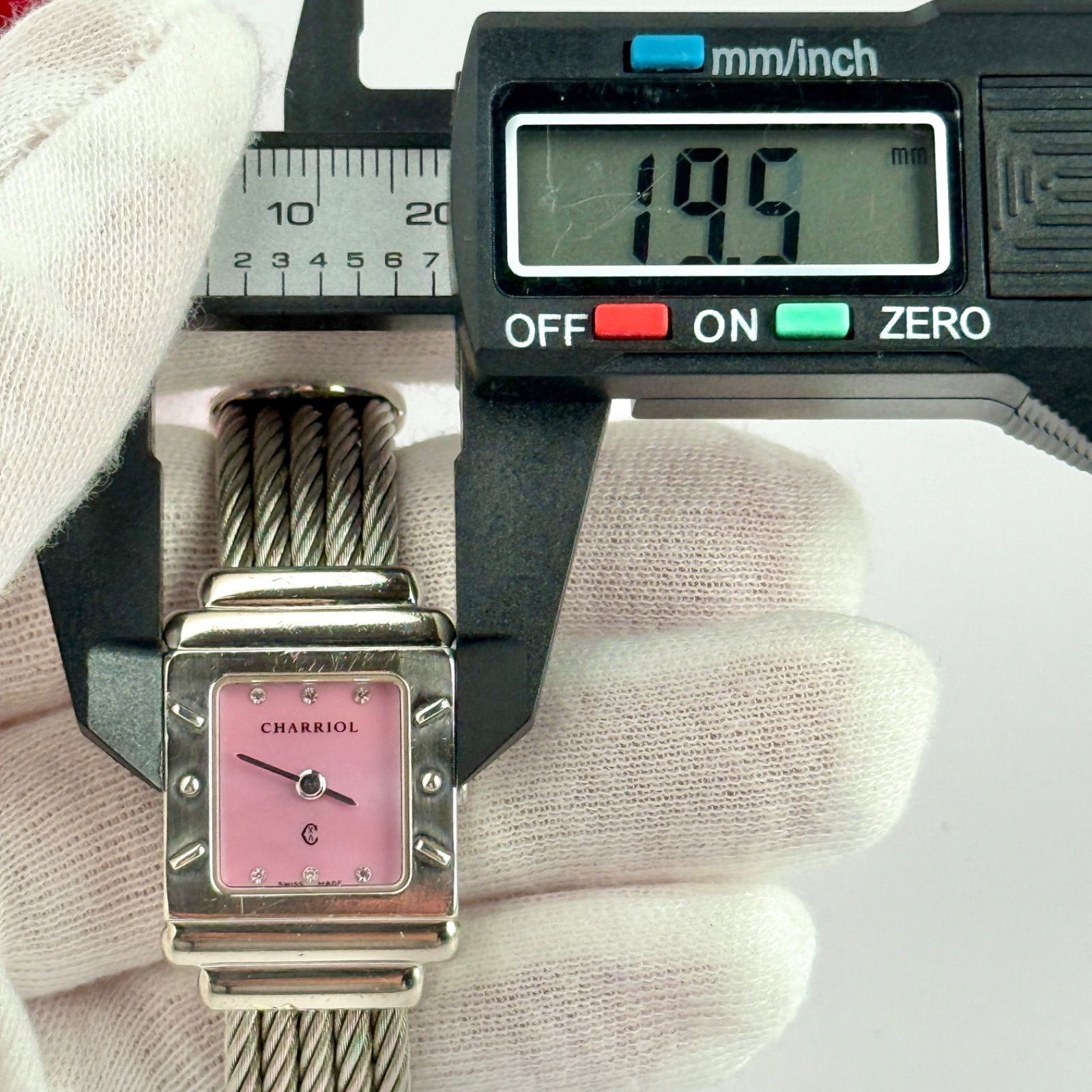 シャリオール サントロペ ピンクシェル 新品電池 レディース 腕時計