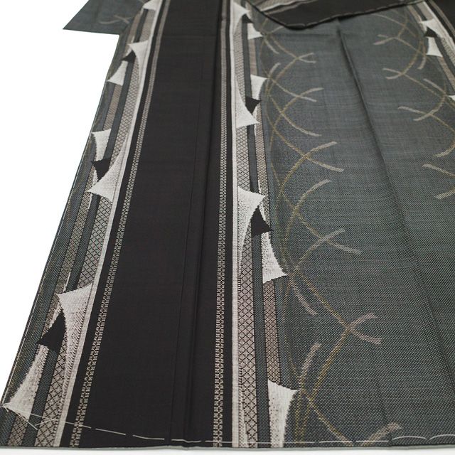 新古品】 本場奄美大島紬 着物 未使用 正絹 大島紬 袷 9マルキ カタス