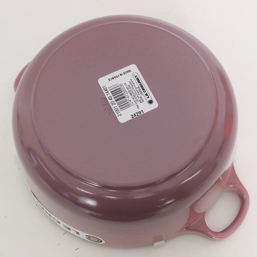新品】ル・クルーゼ ココット・ロンド 20cm モーヴピンク 21001-20-49