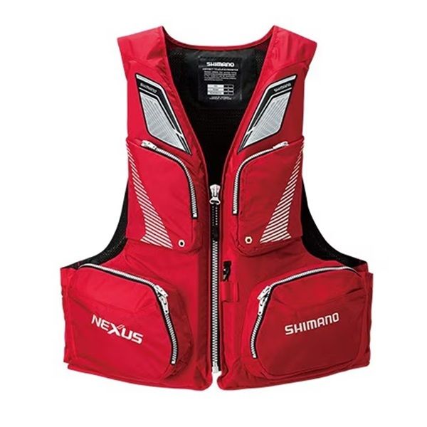 シマノ ライフジャケット VF 142 Q ネクサス フローティングベスト レジャー用ライフジャケット レッド XL