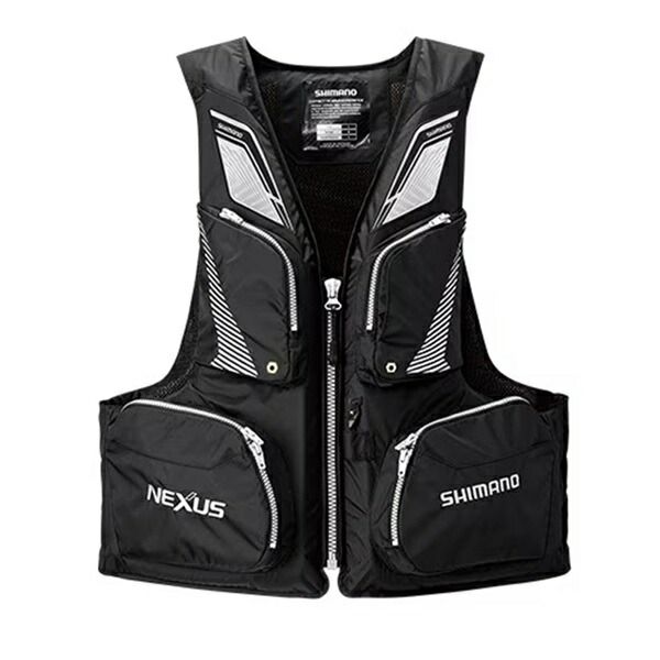 シマノ ライフジャケット VF 142 Q ネクサス フローティングベスト レジャー用ライフジャケット ブラック XL
