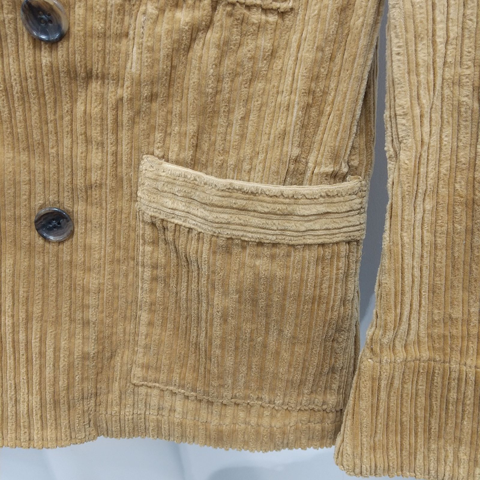 ks97◇ ジャケット コーデュロイ メンズ Mサイズ ベージュ キャメル