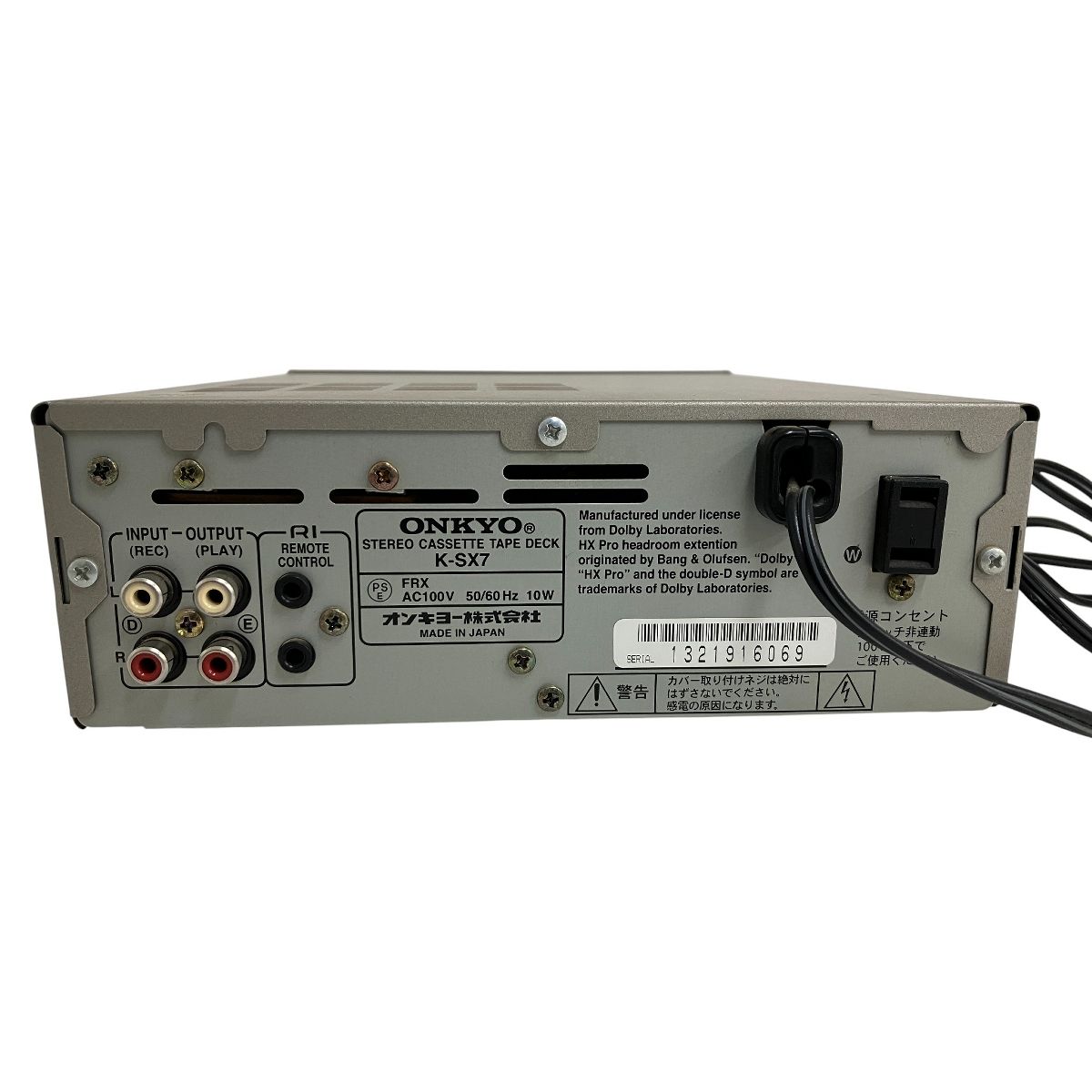 ONKYO オンキョー K-SX7 カセットデッキ プレーヤー レコーダー 音響