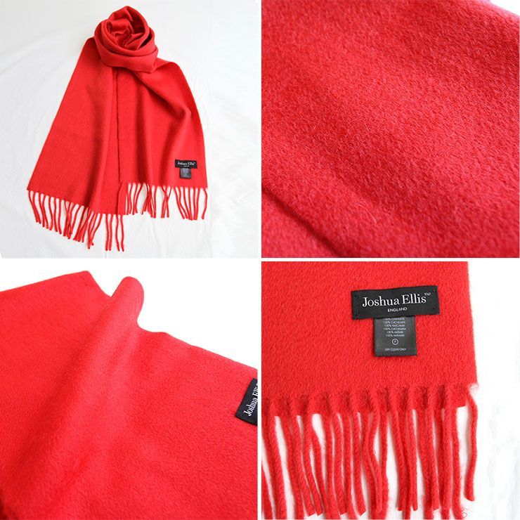 Joshua Ellis【ジョシュアエリス】カシミアマフラー 25×180 CPGRP