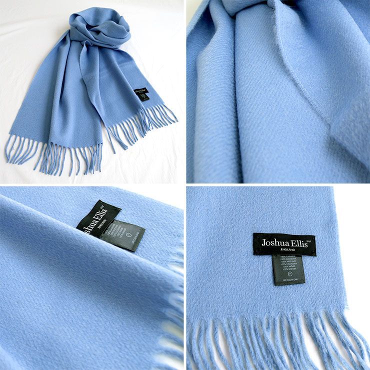 Joshua Ellis【ジョシュアエリス】カシミアマフラー 25×180 CPGRP