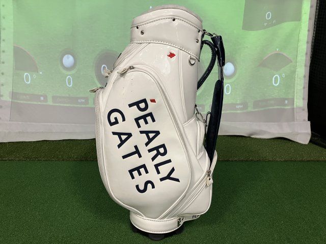 完売★パーリーゲイツ★キャディバッグ★ゴルフ★ゴルフバッグ★エナメル★レア★白 中古】その他 パーリーゲイツ エナメルキャディーバッグ 白◇◇0[8894