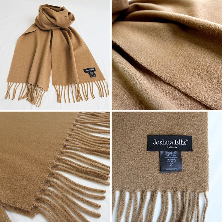 Joshua Ellis【ジョシュアエリス】カシミアマフラー 25×180 CPGRP