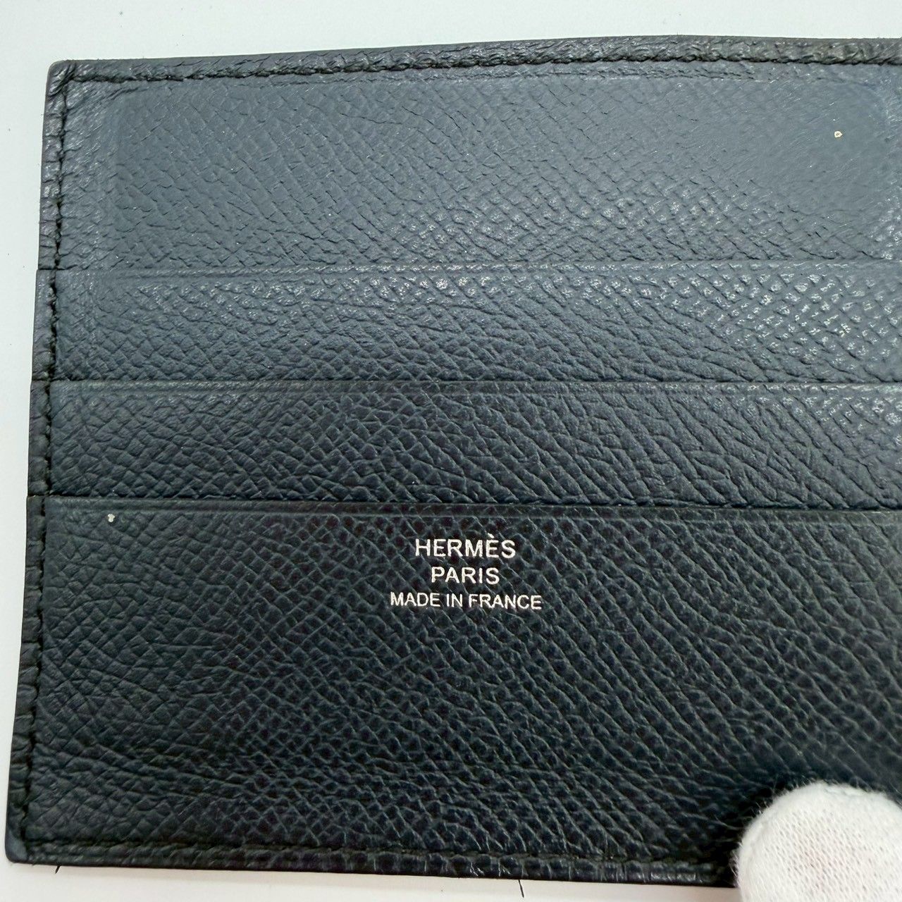 鑑定済み】HERMES エルメス ポーカーGM ヴォーエプソン マネークリップ