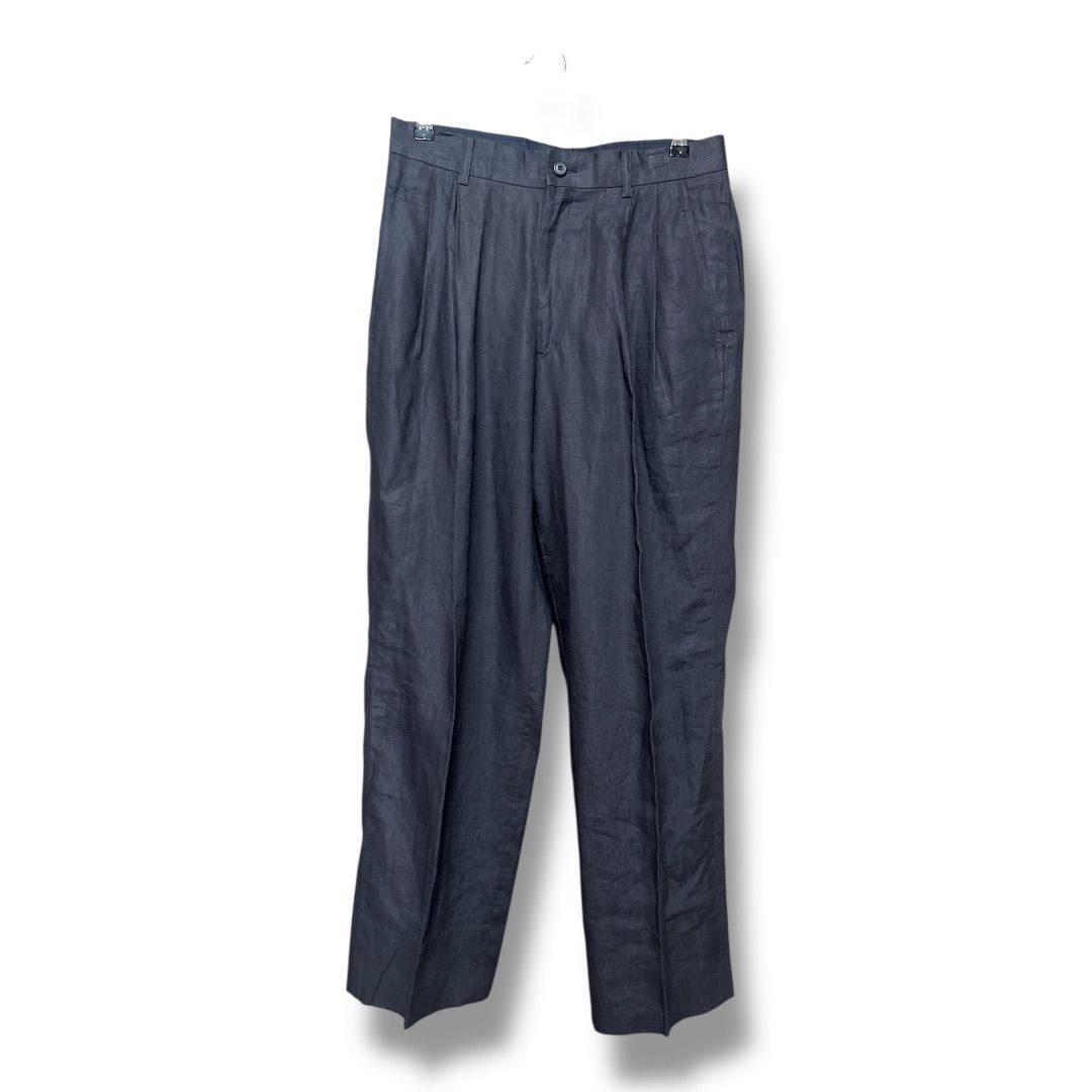 イッセイミヤケ ISSEY MIYAKE ワイド 通年ウール スラックス パンツ ISSEY MIYAKE イッセイミヤケ ツータック リネンスラックス ワイド