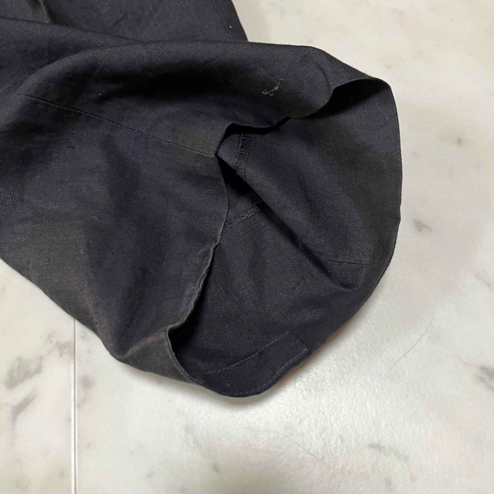 ISSEY MIYAKE イッセイミヤケ ツータック リネンスラックス ワイド