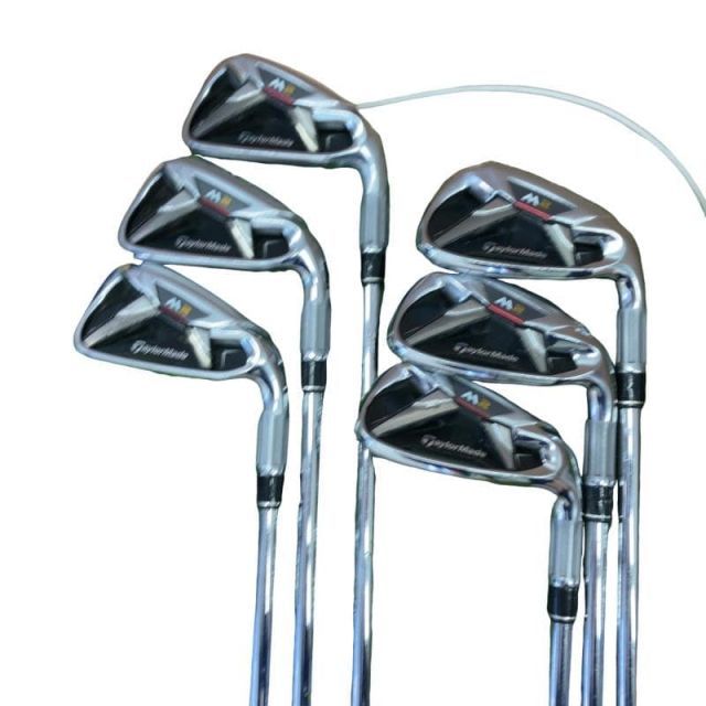 中古】 テーラーメイド M2 6S アイアンセット IR リシャフト