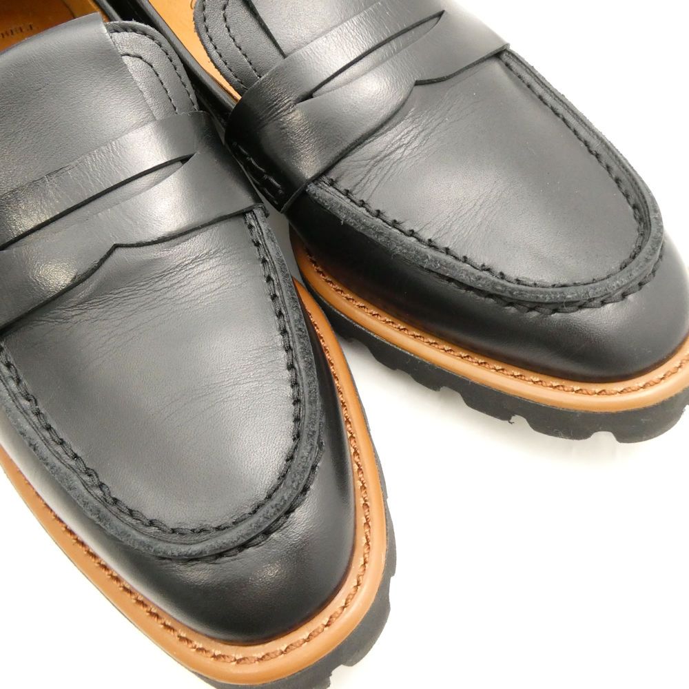 美品 銀座かねまつ AQUA BELL アクアベル ローファー 24cm 革靴 レザー