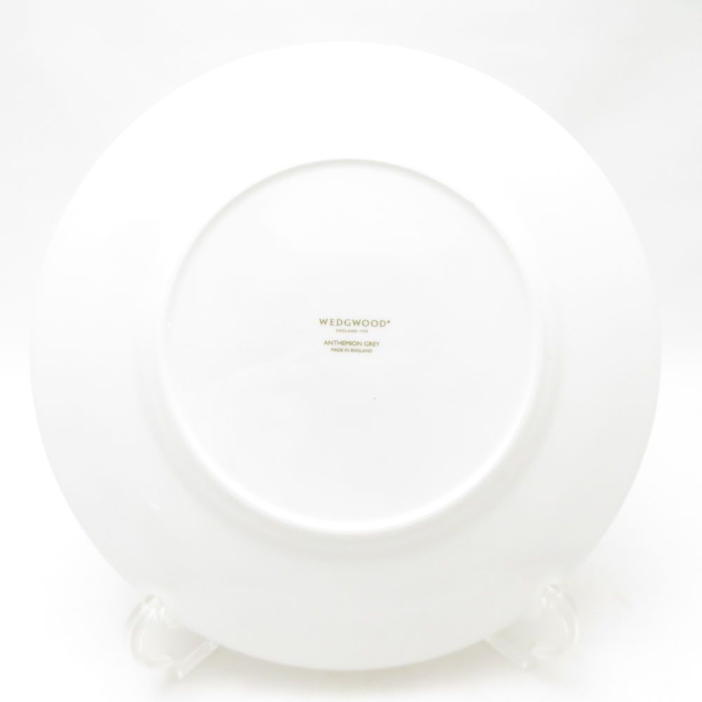 ♥ ウェッジウッド アンセミオン グレイ 中皿 23 cmプレート 金彩 英国 テーブルウェア