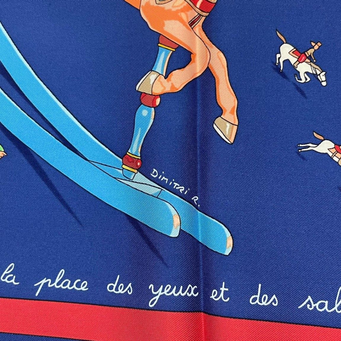 極美品 HERMES エルメス カレ90 スカーフ シルク100％ Raconte moi le