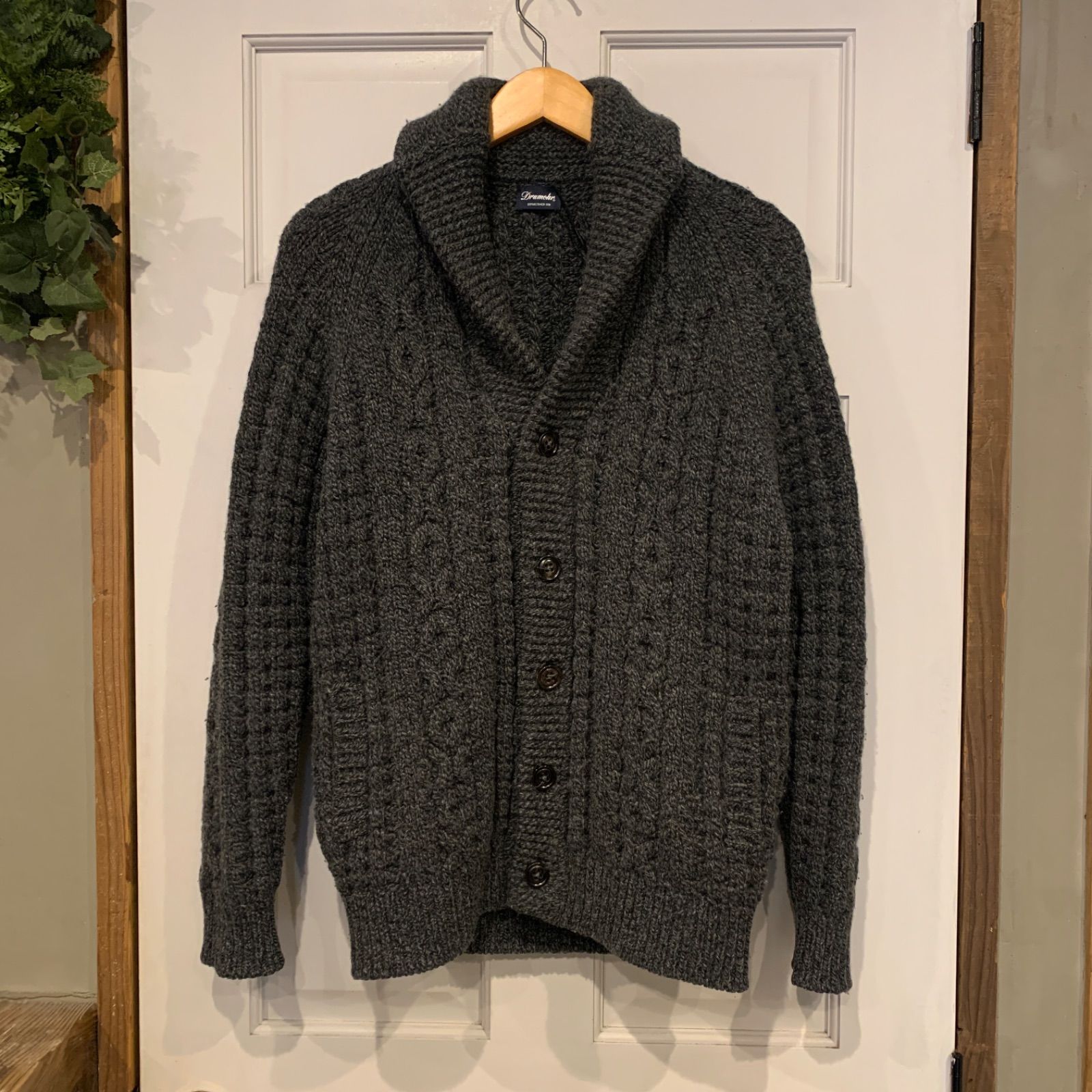 Drumohr ドルモア ショールカラー ニットカーディガン サイズ48