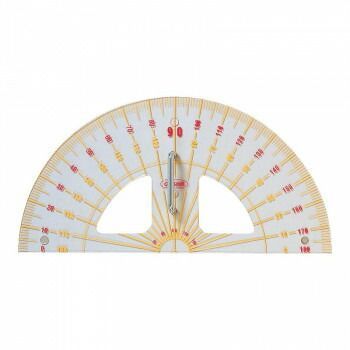 ORIONS メタクリル教師用分度器 ゼロスタート目盛 GN 100