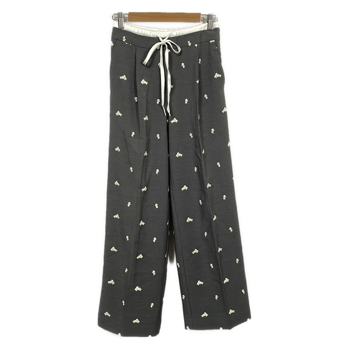 Bibiy.(ビビィ) パンツ サイズS レディース - グレー×白 フルレングス