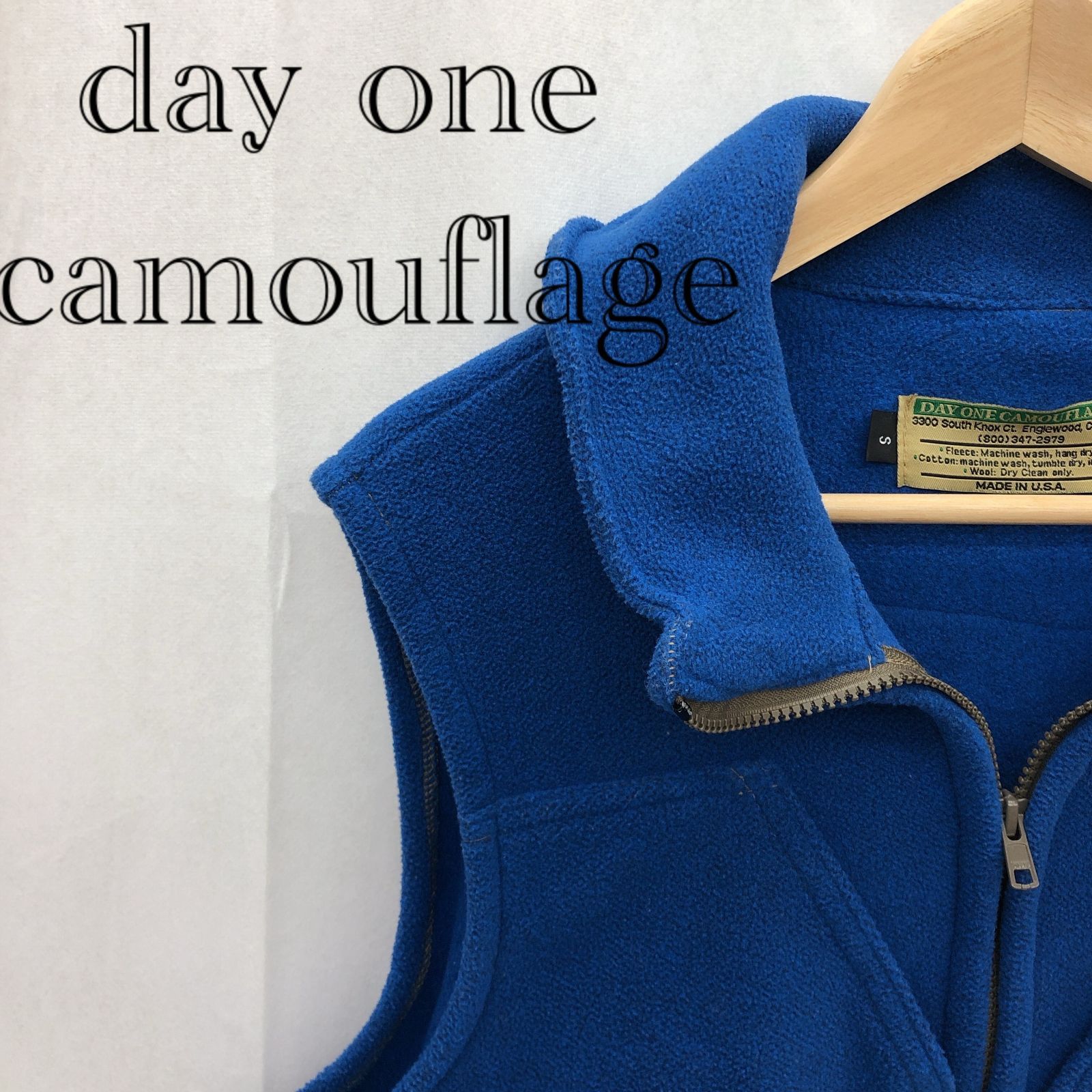 day one camouflage デイワン カモフラージュ フリースベスト ベスト