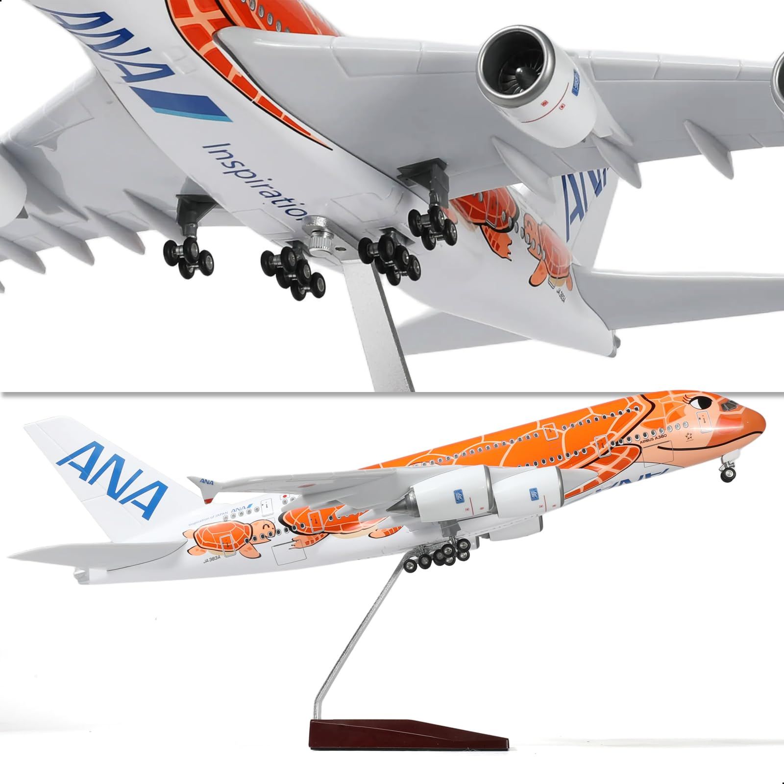 新品 A380 1/160 セール中 ANAオレンジタートルデザイン完成済み航空機