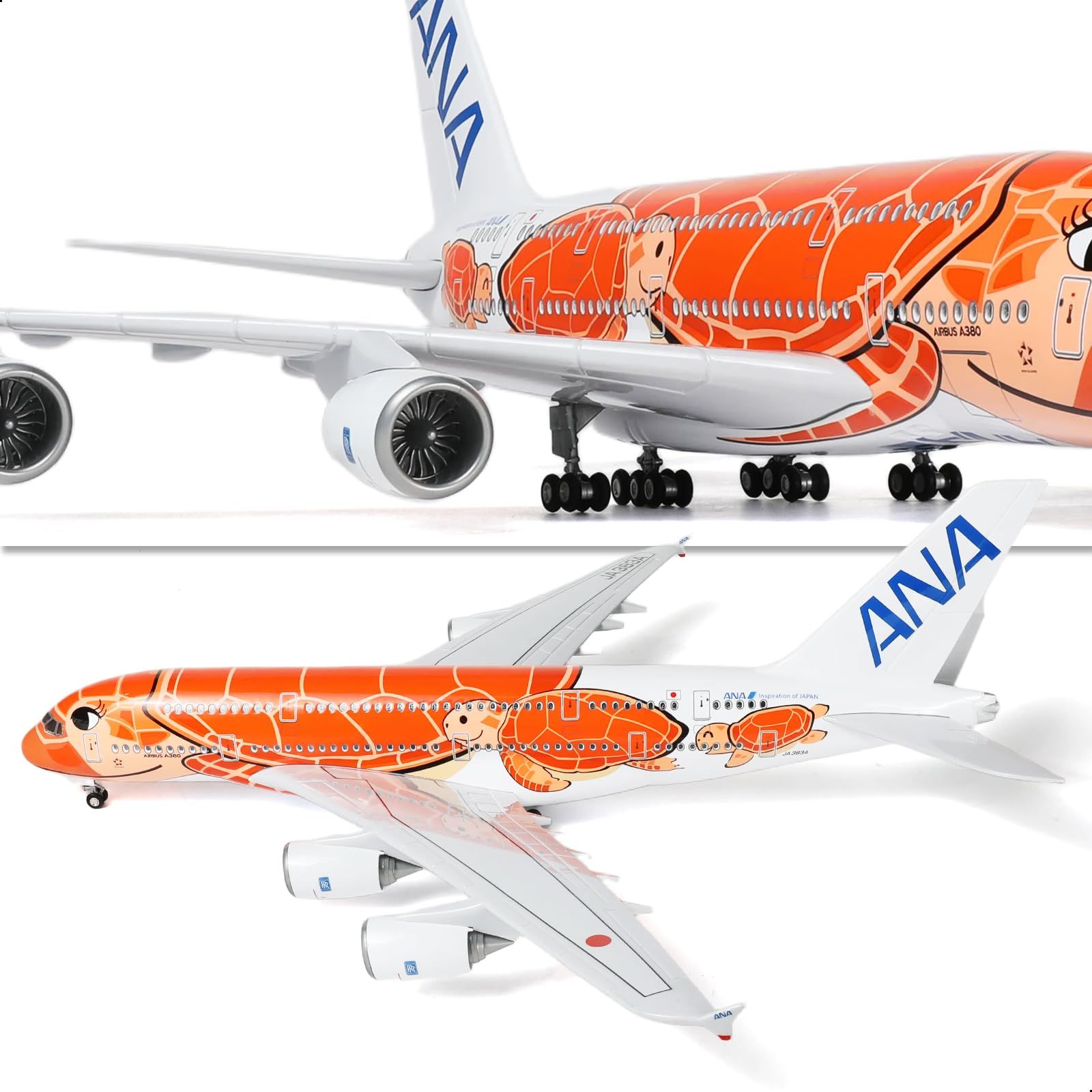 新品 A380 1/160 セール中 ANAオレンジタートルデザイン完成済み航空機