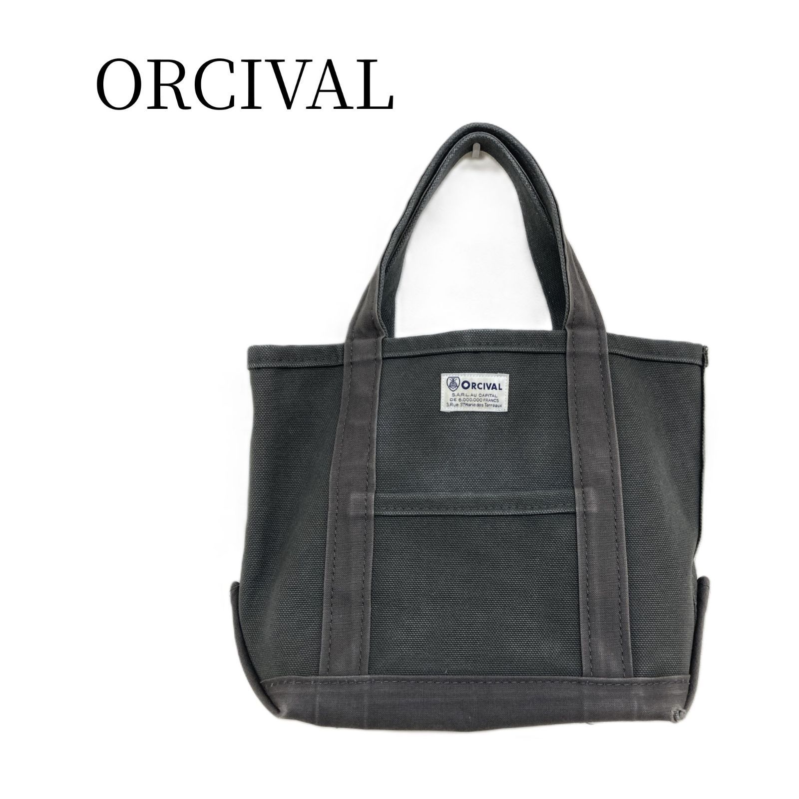 バッグ オーシバル トート グレー ORCIVAL キャンバストートバッグ 小