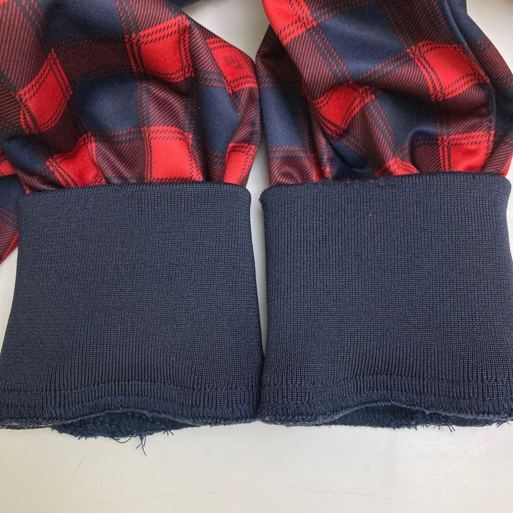 サイズ：M FILA GOLF フィラゴルフ 裏起毛 ジップジャケット チェック