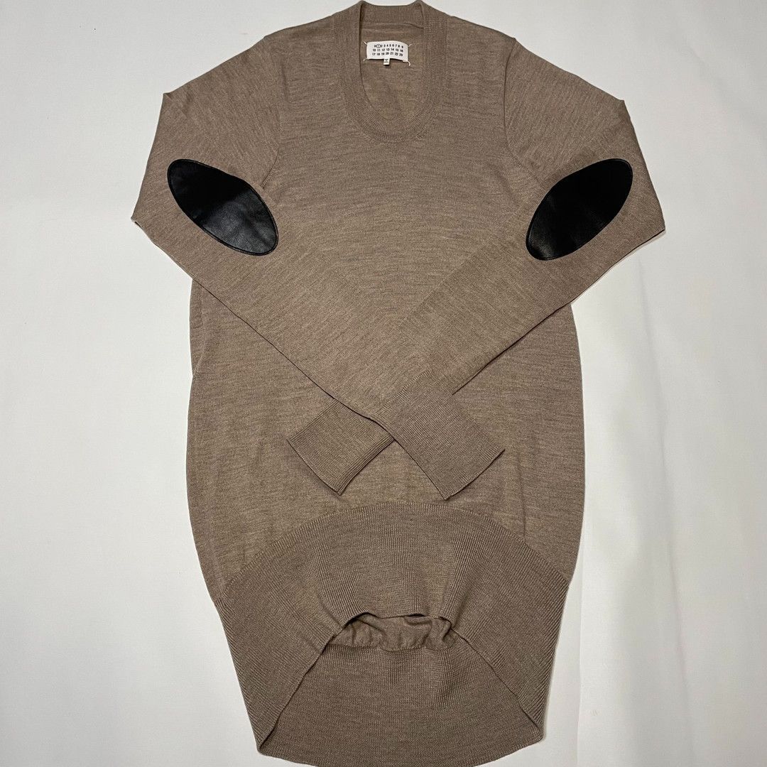 maison margiela マルジェラ エルボーパッチ ニットワンピース - メルカリ