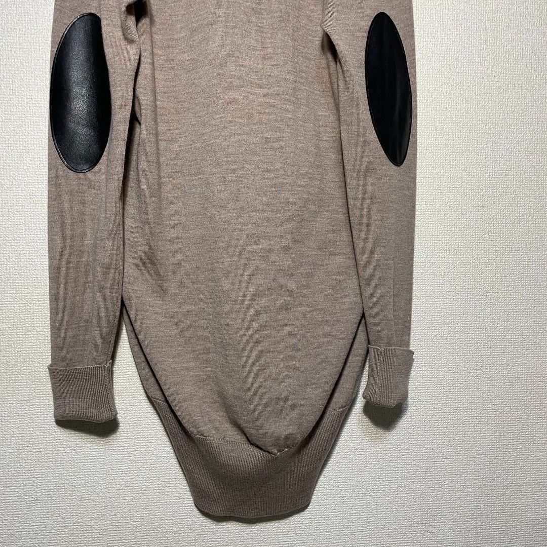 maison margiela マルジェラ エルボーパッチ ニットワンピース - メルカリ