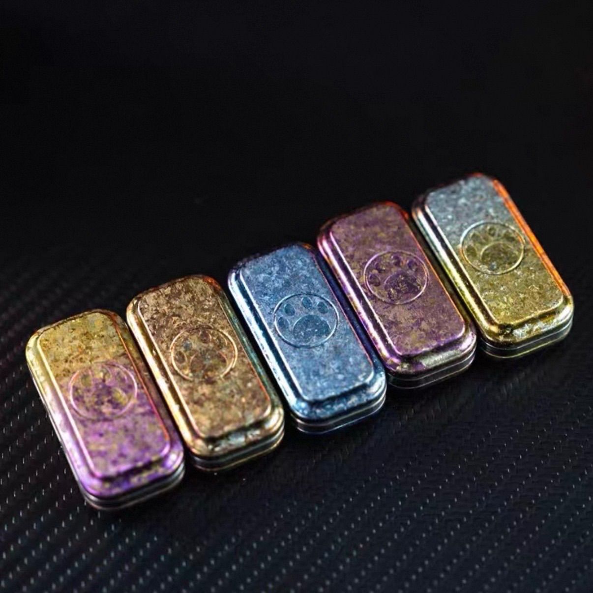 MAOSHEN アイスチタン合金 三層磁力 音叉 フリップコイン EDC 解压玩具