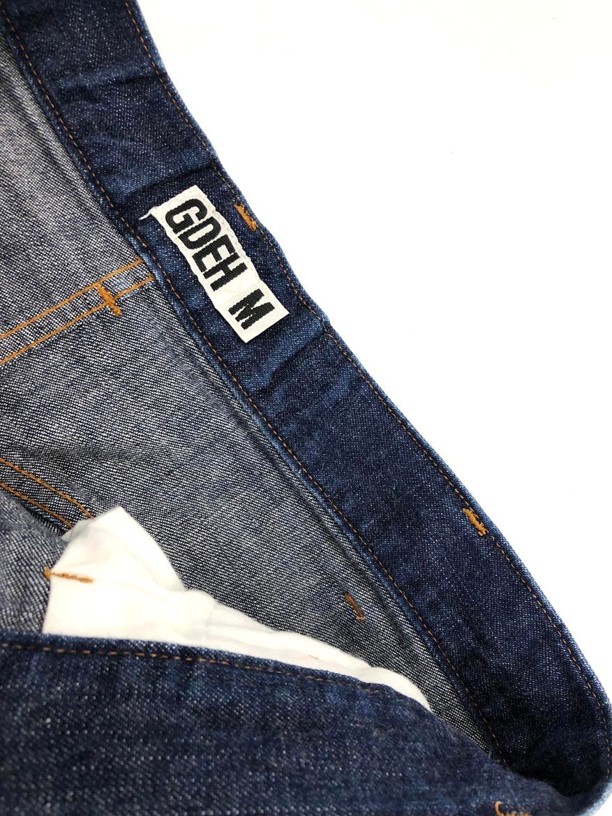 GOODENOUGH グッドイナフ ユニセックス ハーフ デニムパンツ sizeM/紺