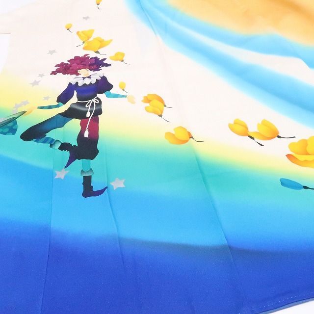 ❁tomihisa❁絵本作家 永田萠 メルヘン 銀通し 着物 正絹 成人式