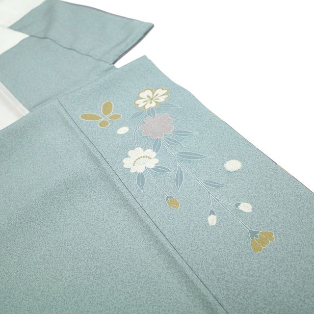 新古品】 訪問着 着物 未使用 正絹 袷 フォーマル 手染め 金駒刺繍