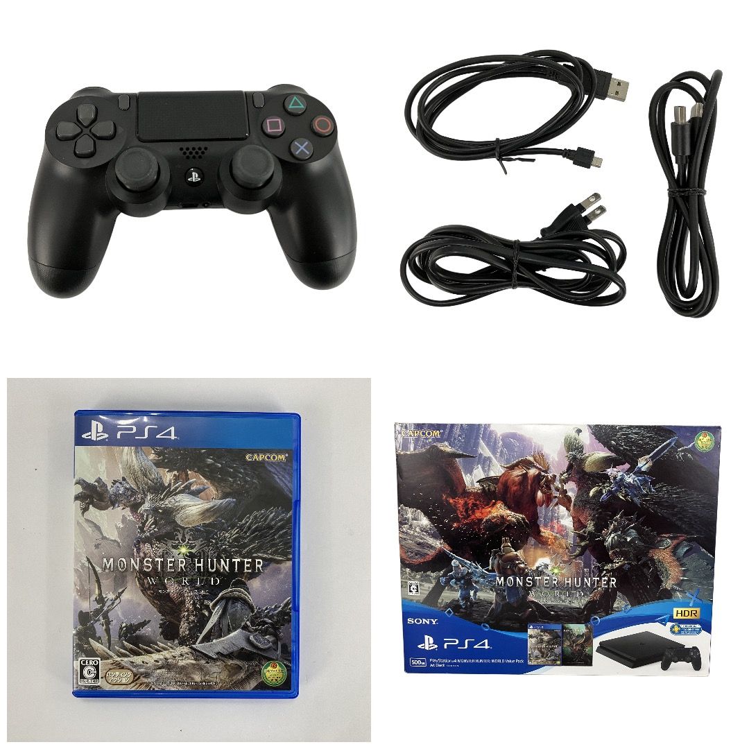 SONY PS 4 500 GB CUHJ 10026 CUH 2200 A モンスターハンター ワールド バリューパック 家庭用 ゲーム機