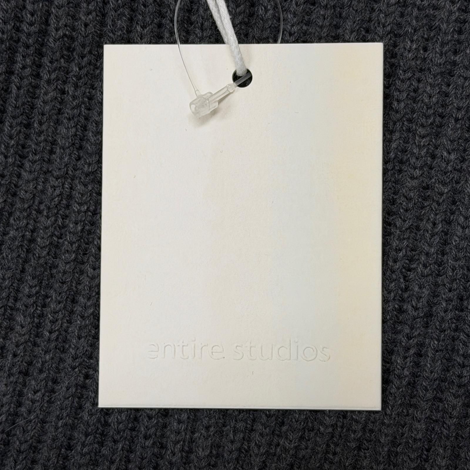参考上代72600円 未使用 entire studios 25AW OVERSIZE KNIT CREWNECK