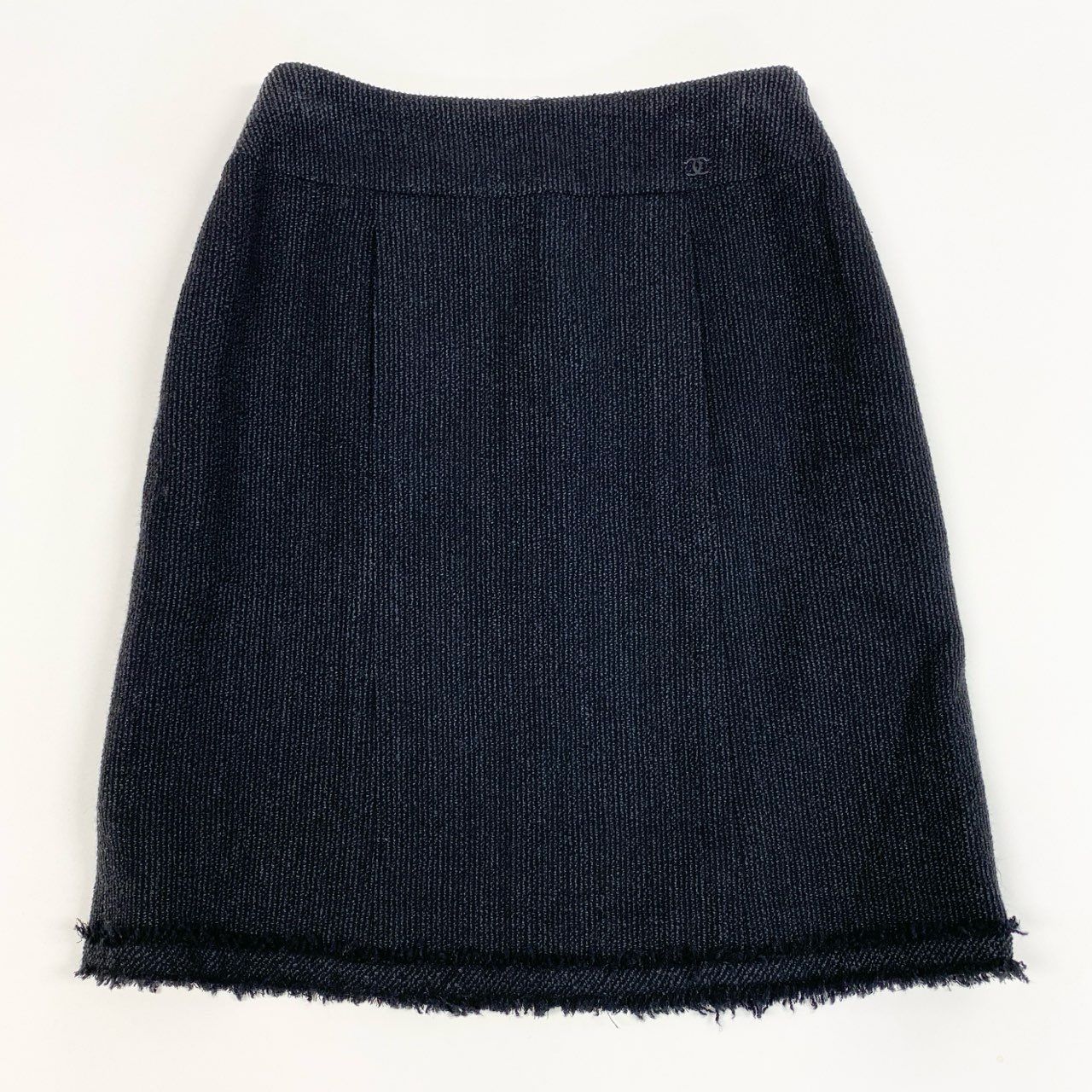 シャネル CHANEL スカート サイズ36 S P23727 - 黒×白 レディース ひざ