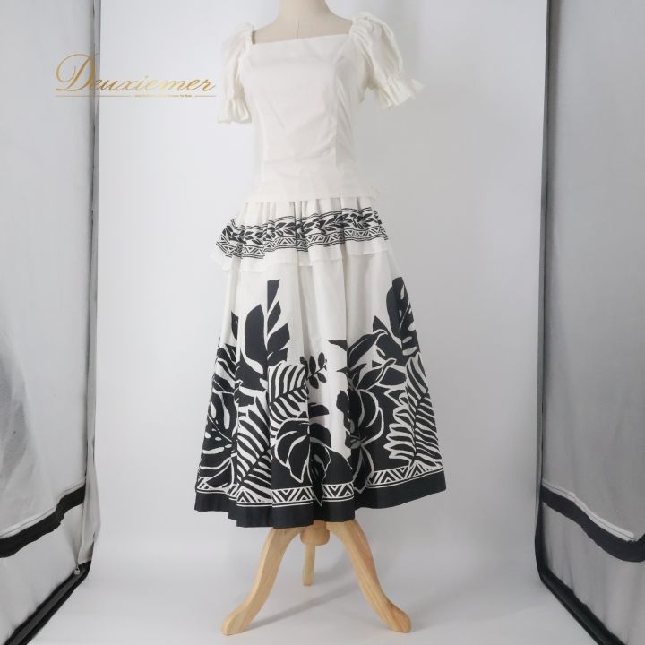 ALOHA STANDARDS 上下フラダンスセットドレス ベロア&スカートМ ALOHA