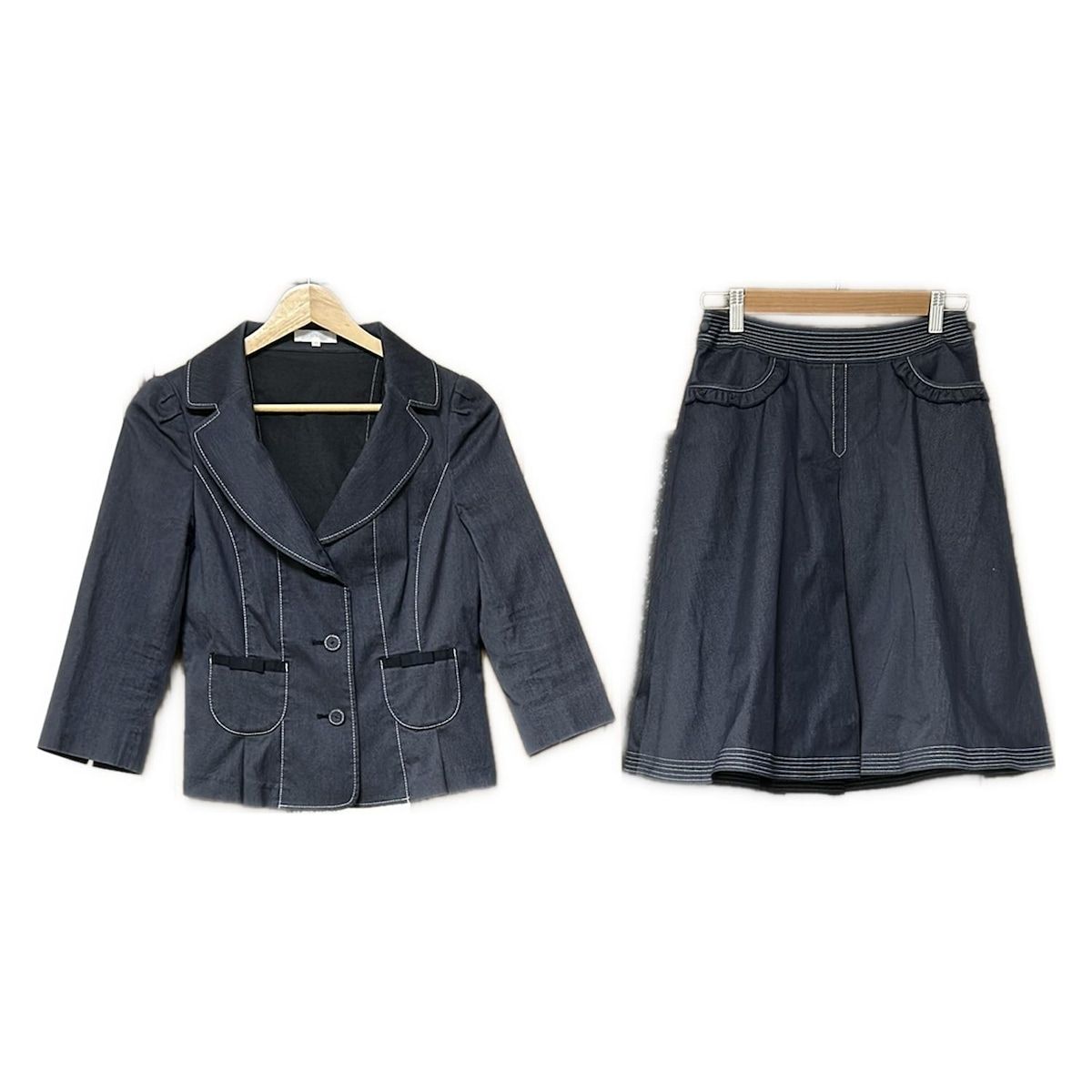 TO BE CHIC(トゥービーシック) スカートスーツ レディース ネイビー