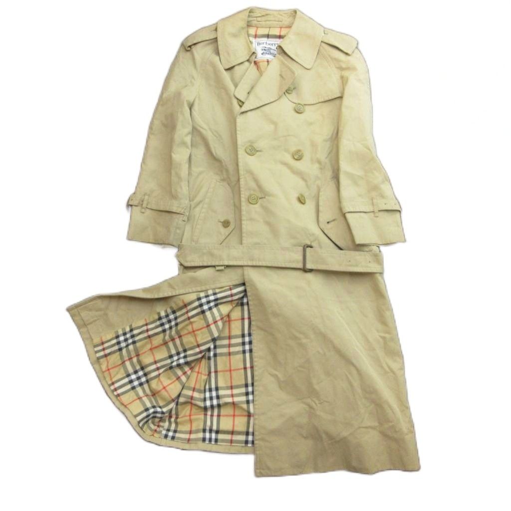 バーバリーズ Burberrys ノバチェック トレンチコート ロング ダブル