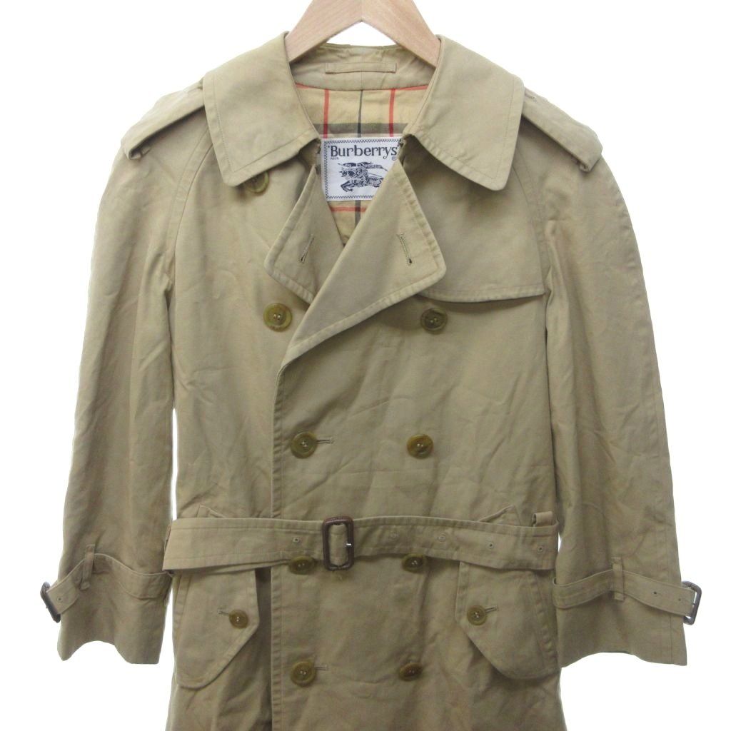 BURBERRYS バーバリー コート ノバチェック ベルト ダブル オリーブ