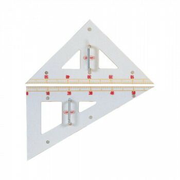 ORIONS メタクリル教師用三角定規 ゼロスタート目盛 GN 120