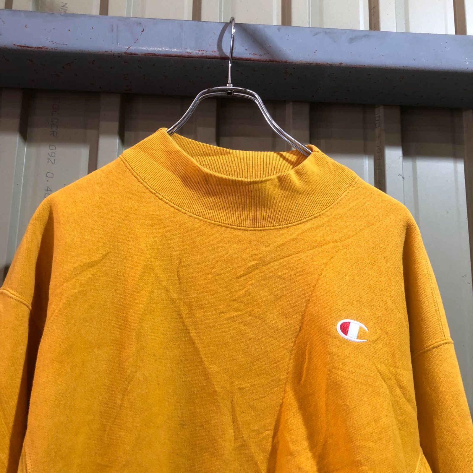 1477 Champion REVERSE WEAVE トレーナー イエロー S チャンピオン