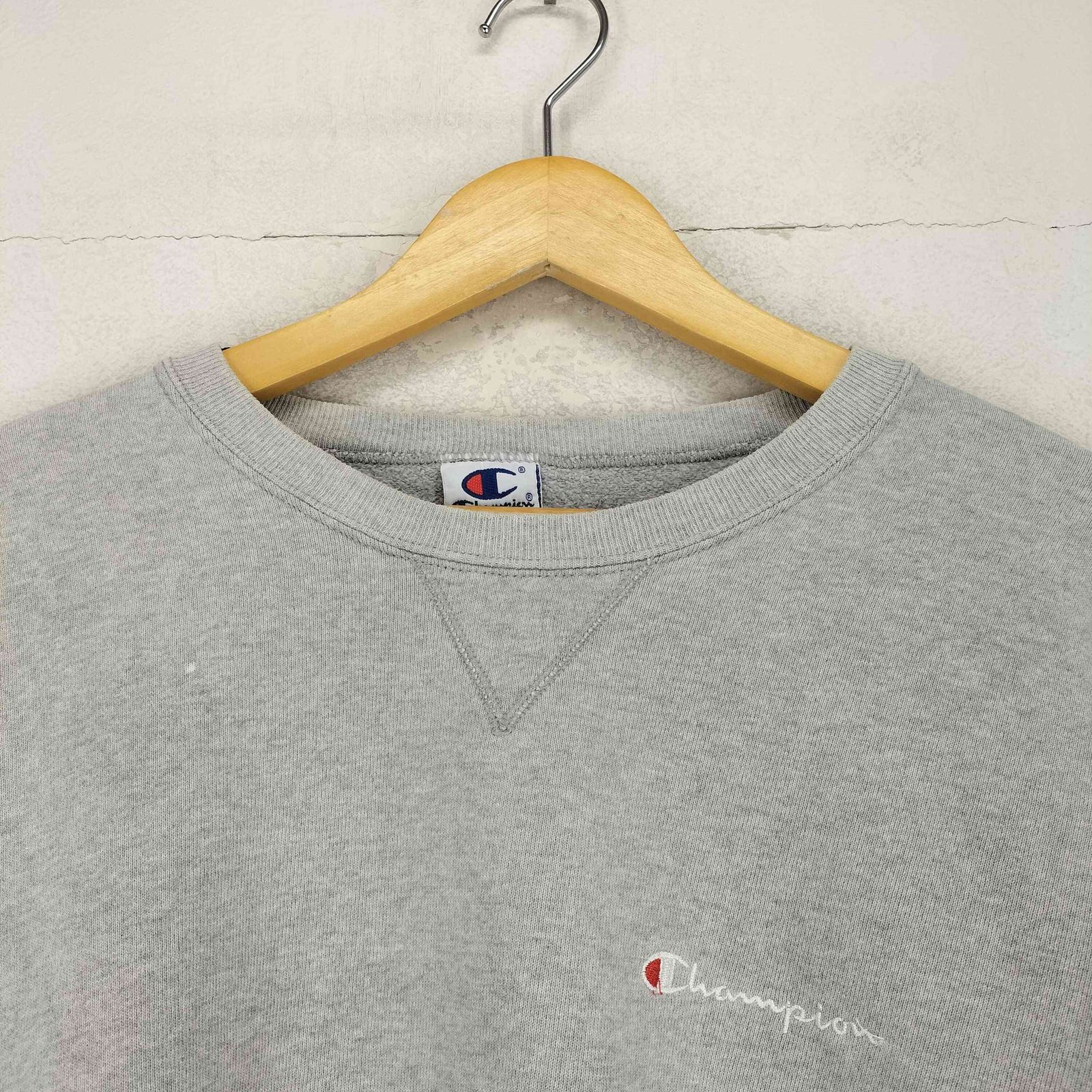 チャンピオン Champion 90S メキシコ製 ロゴ刺繍 Vガゼット スウエット