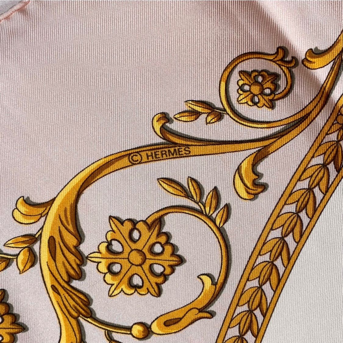 エルメス カレ90 LA PROMENADE DE LONGCHAMPS シルクスカーフ