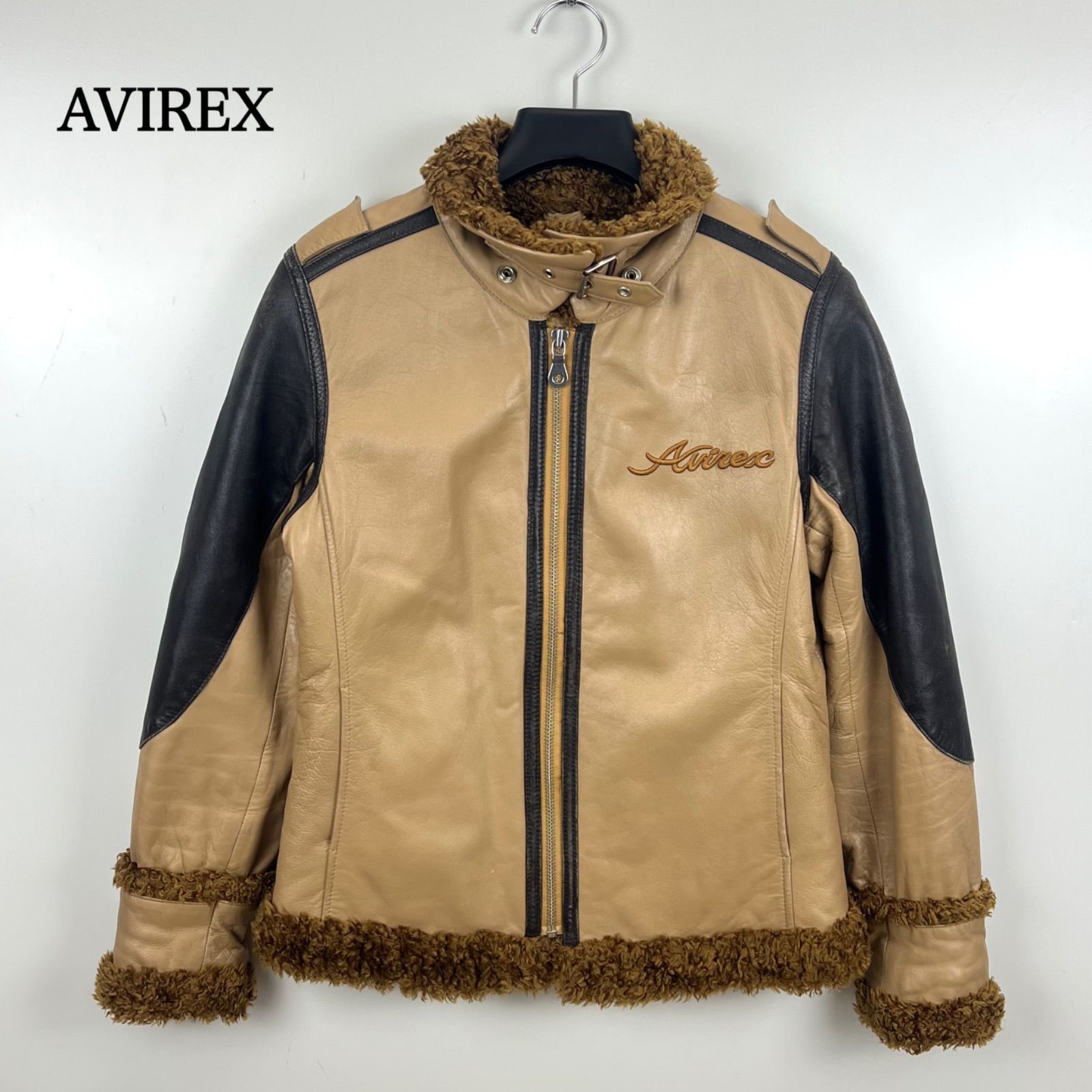 AVIREX y2k archive BOA lamb leather jacket S 6241012 